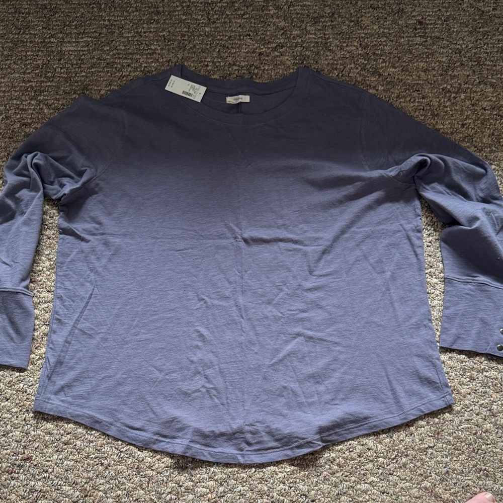 Maurices Long Sleeve Crew Tee in Slate Blue